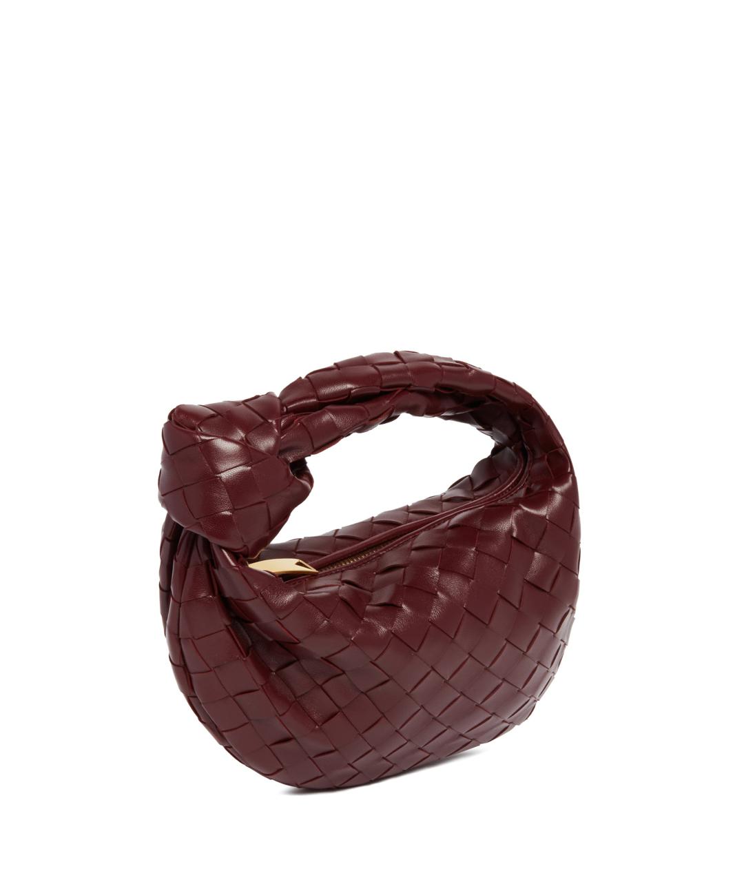 BOTTEGA VENETA Красная кожаная сумка с короткими ручками, фото 4