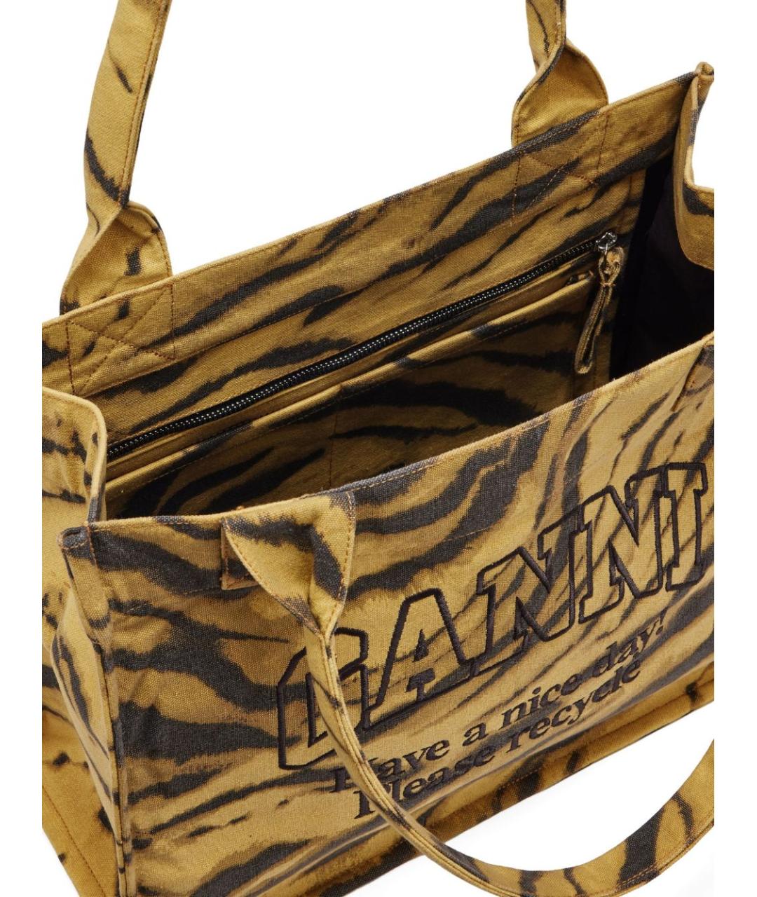 GANNI Мульти хлопковая сумка тоут, фото 4