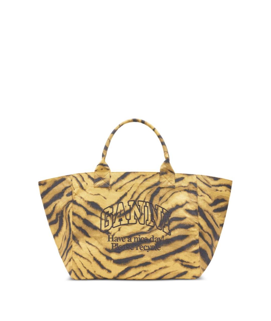 GANNI Мульти хлопковая сумка тоут, фото 1