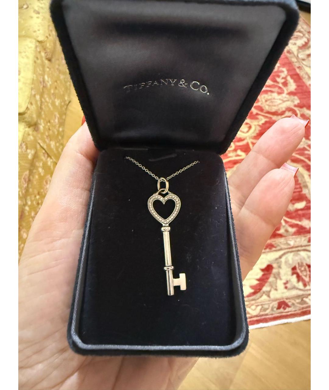 TIFFANY&CO Серебряная подвеска из белого золота, фото 2