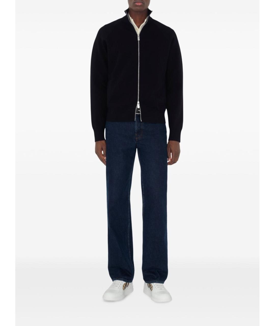 BURBERRY Белые кожаные низкие кроссовки / кеды, фото 5