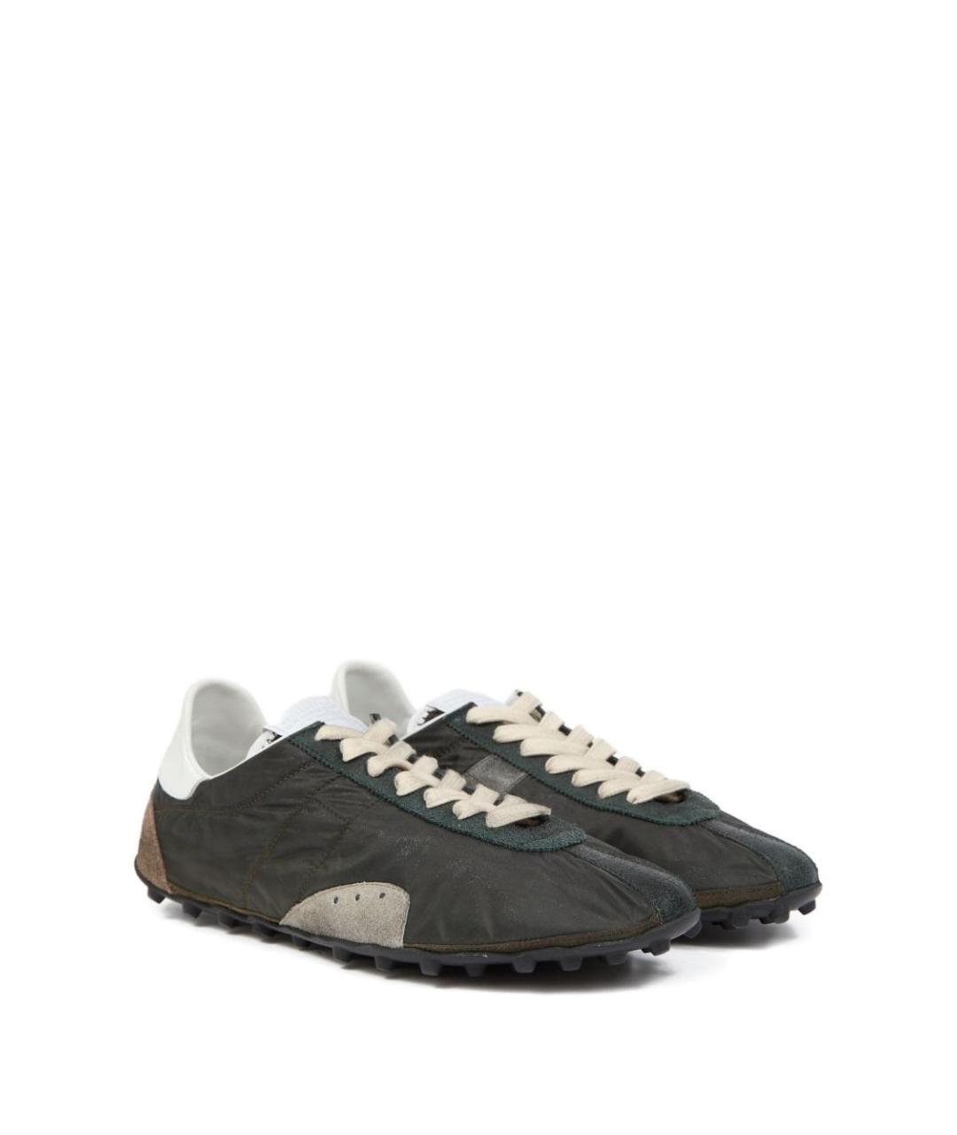 MAISON MARGIELA Мульти текстильные низкие кроссовки / кеды, фото 2