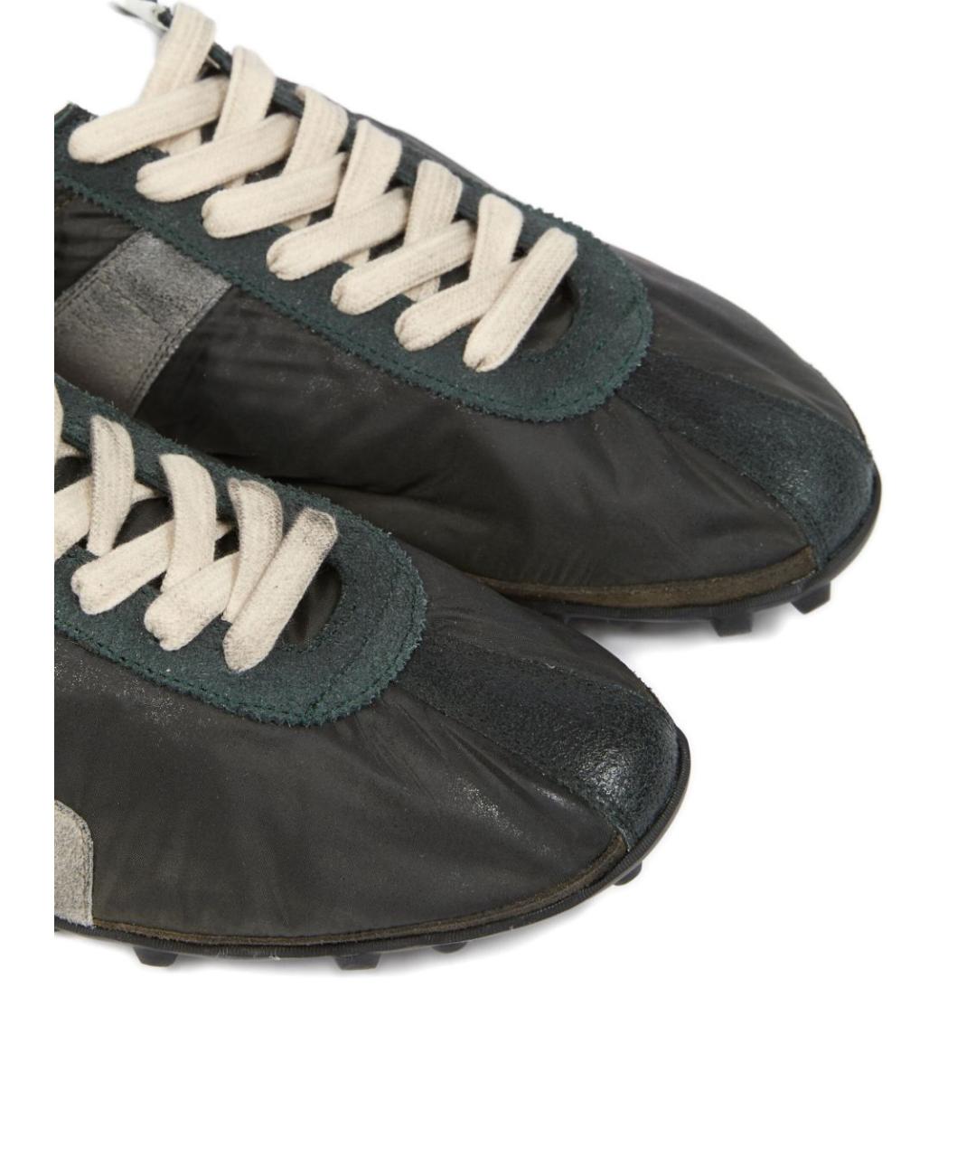 MAISON MARGIELA Мульти текстильные низкие кроссовки / кеды, фото 4