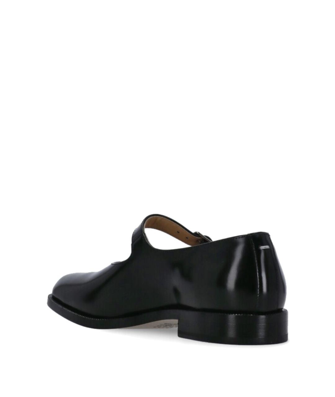 MAISON MARGIELA Черные кожаные туфли, фото 3