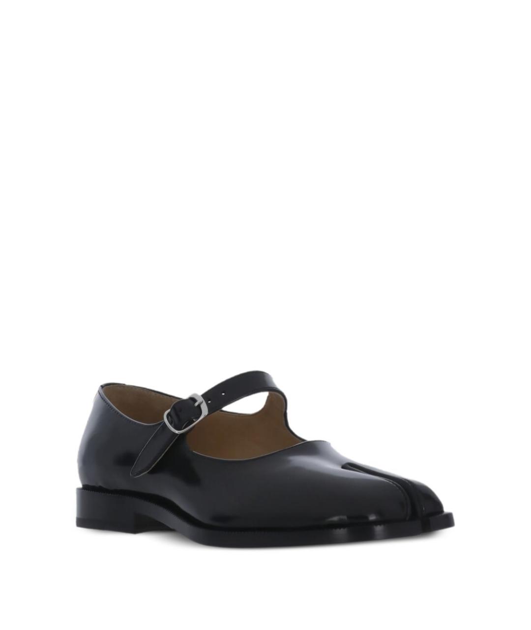 MAISON MARGIELA Черные кожаные туфли, фото 2