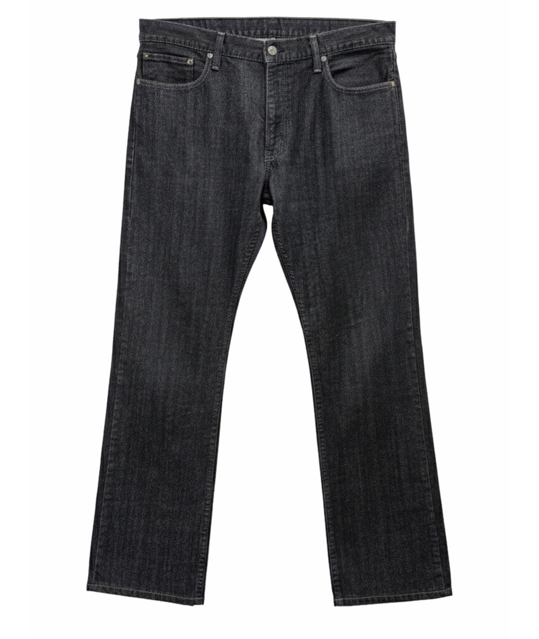 LEVI'S Серые хлопковые прямые джинсы, фото 1