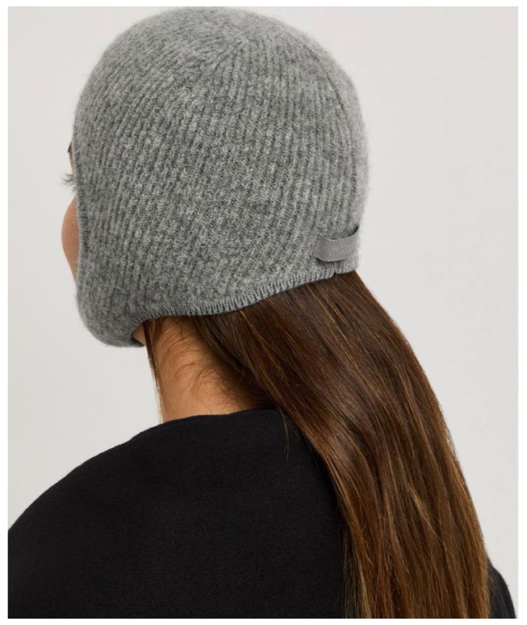 JACQUEMUS Серая шерстяная шапка, фото 4
