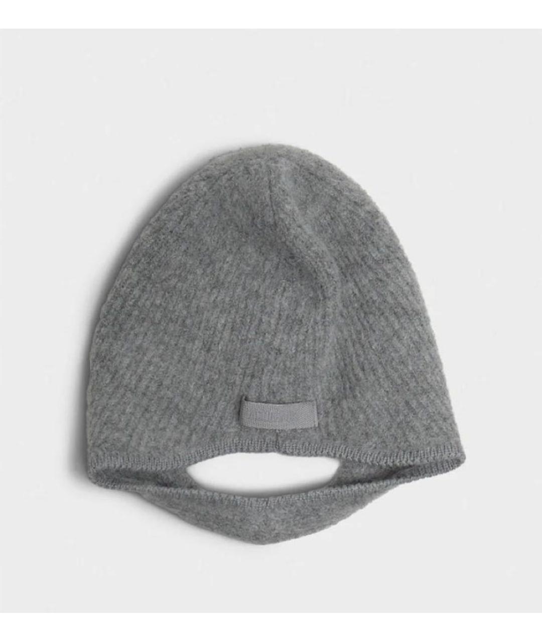 JACQUEMUS Серая шерстяная шапка, фото 2