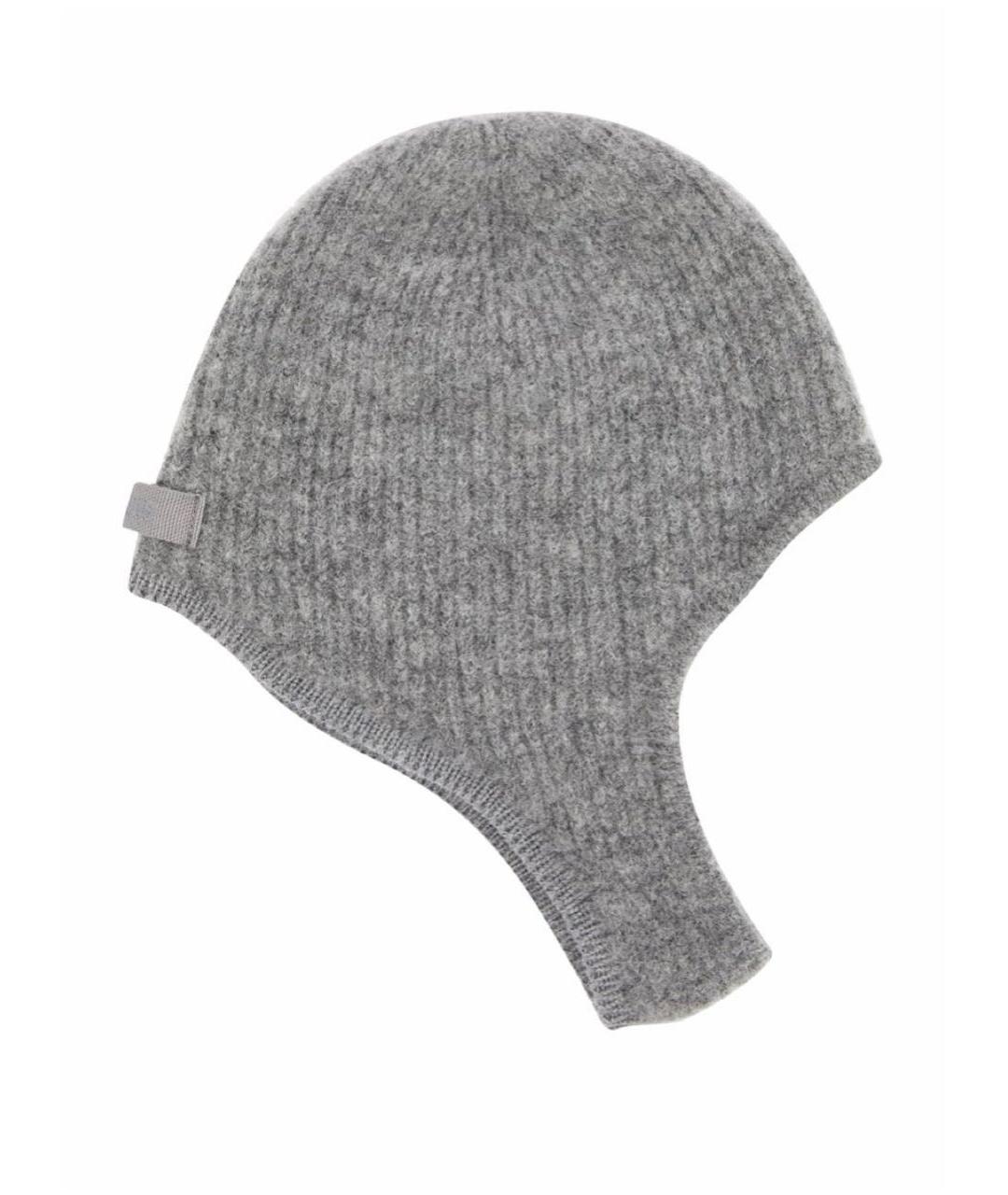 JACQUEMUS Серая шерстяная шапка, фото 9