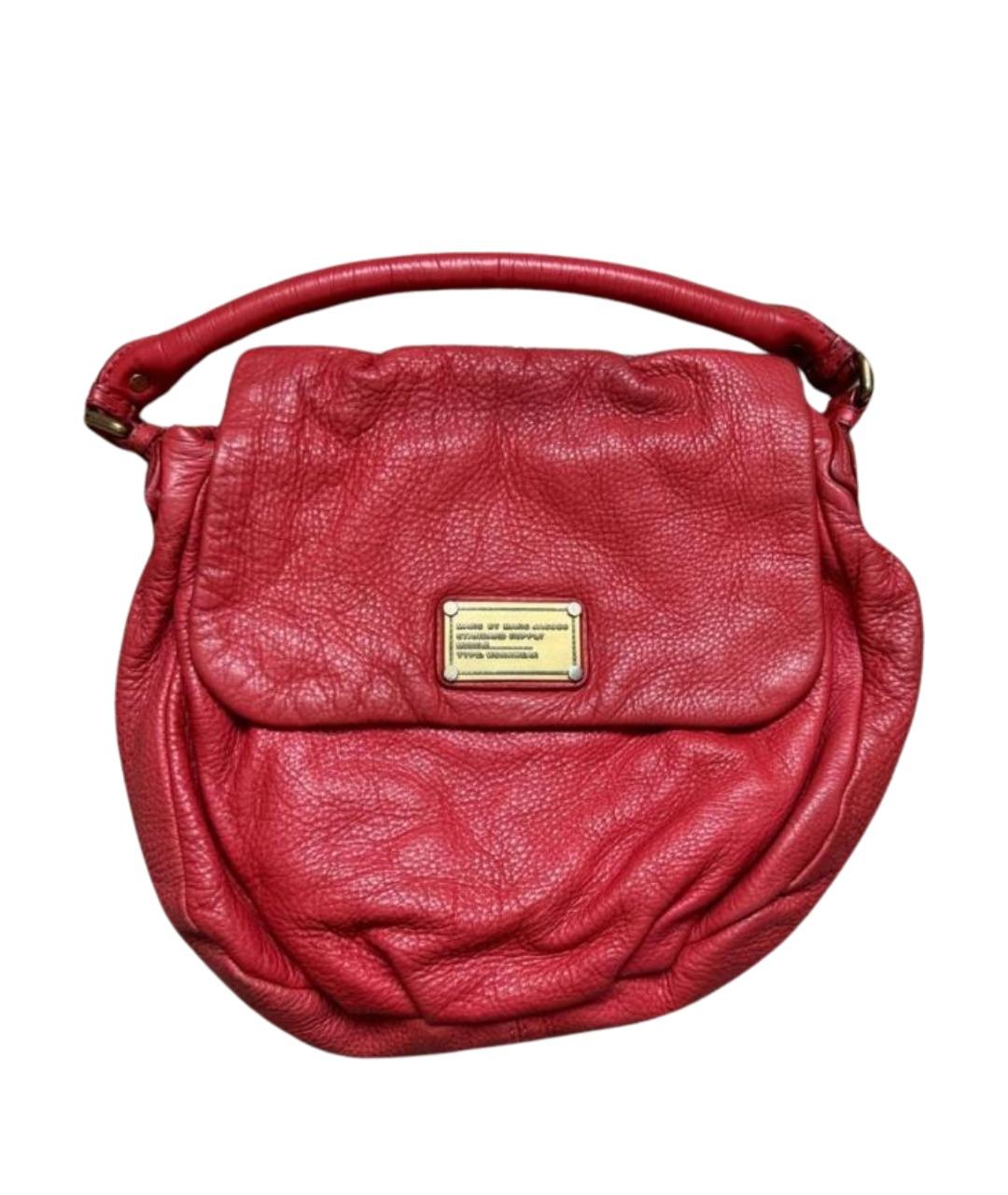 MARC JACOBS Красная кожаная сумка через плечо, фото 1
