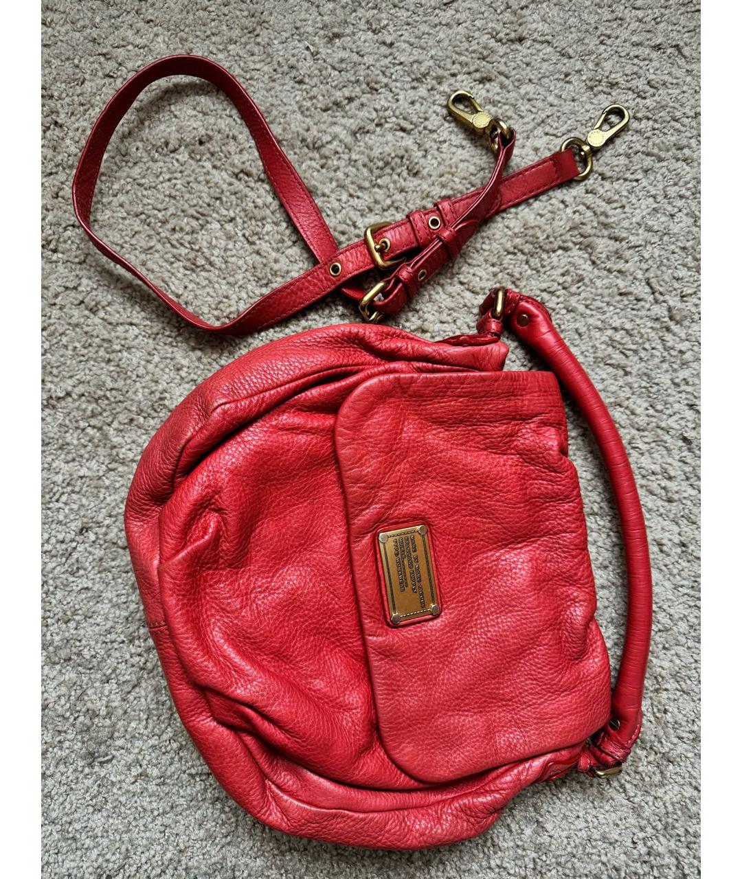MARC JACOBS Красная кожаная сумка через плечо, фото 2