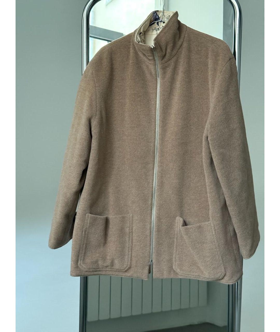 HERMES Бежевая кашемировая куртка, фото 3