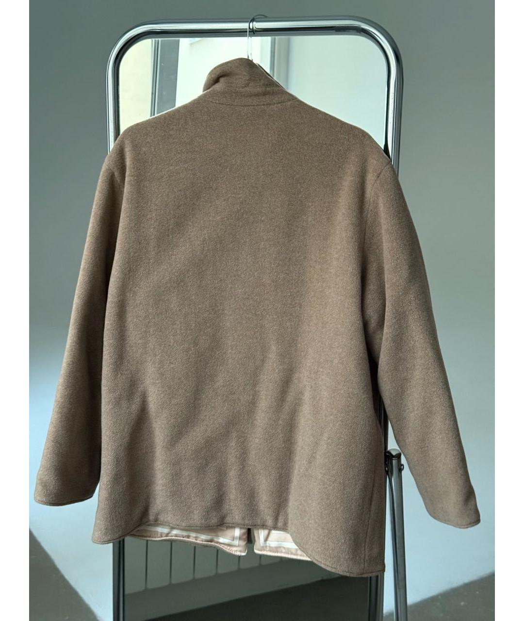 HERMES Бежевая кашемировая куртка, фото 4