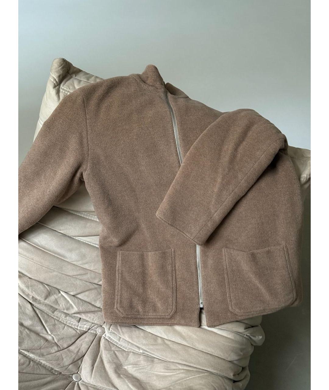 HERMES Бежевая кашемировая куртка, фото 5
