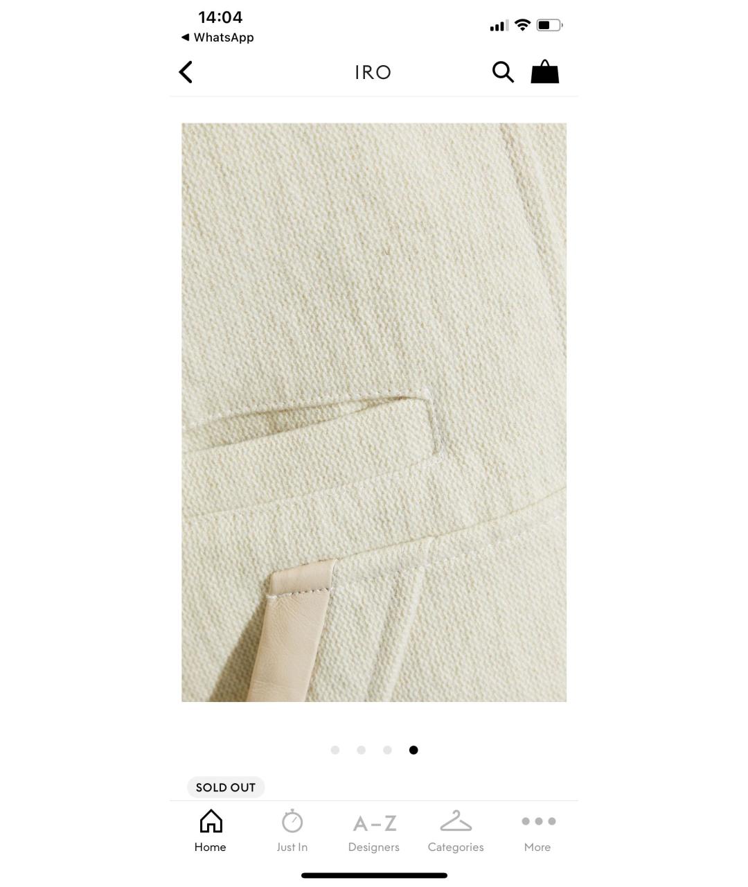 IRO Бежевая шерстяная куртка, фото 3