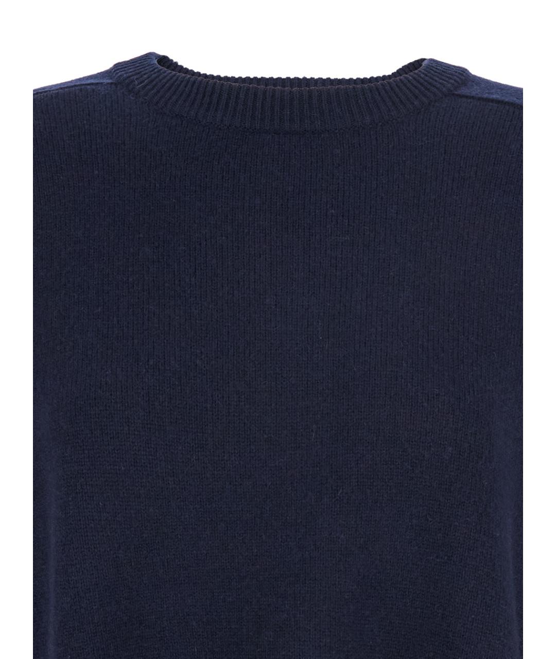 SOFT GOAT Синий кашемировый джемпер / свитер, фото 3