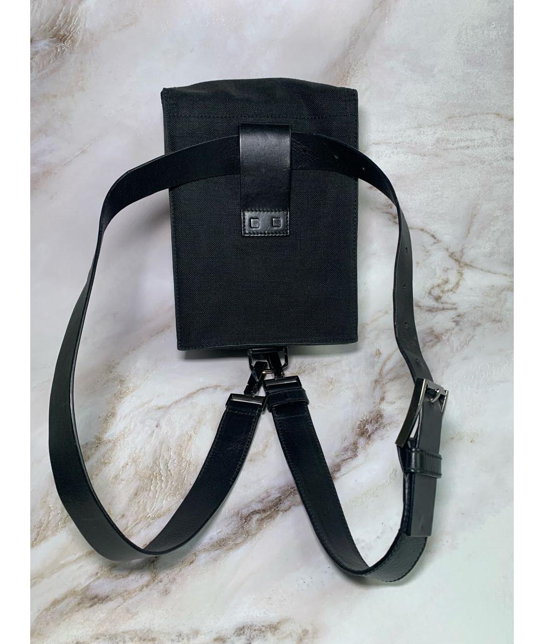 GUCCI Черная тканевая сумка на плечо, фото 6