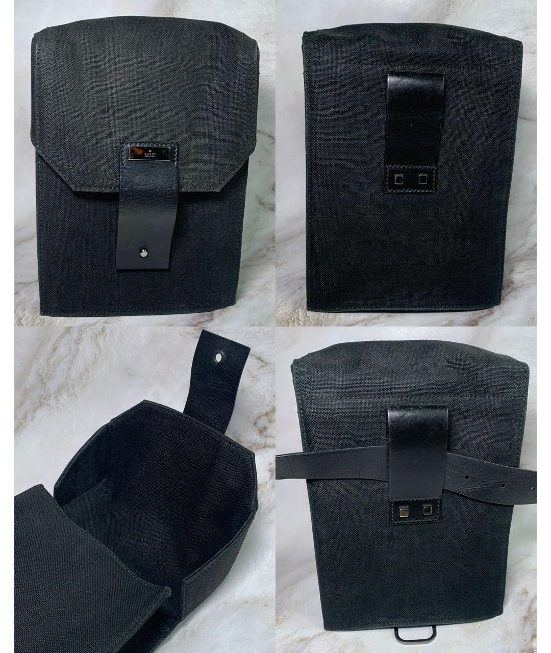 GUCCI Черная тканевая сумка на плечо, фото 7