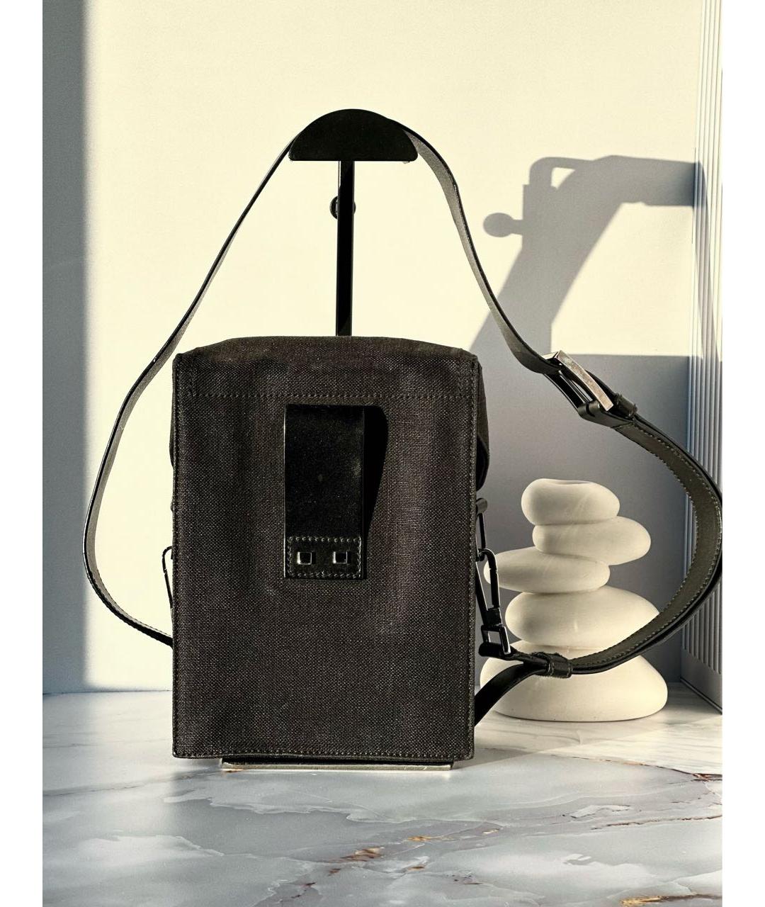 GUCCI Черная тканевая сумка на плечо, фото 3