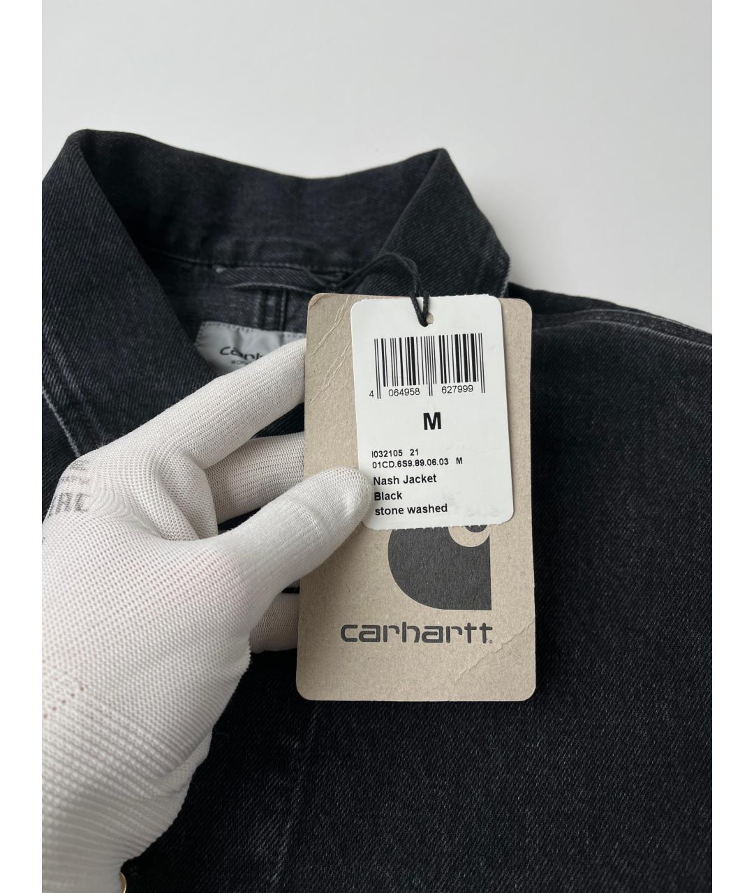 CARHARTT WIP Черная деним куртка, фото 5