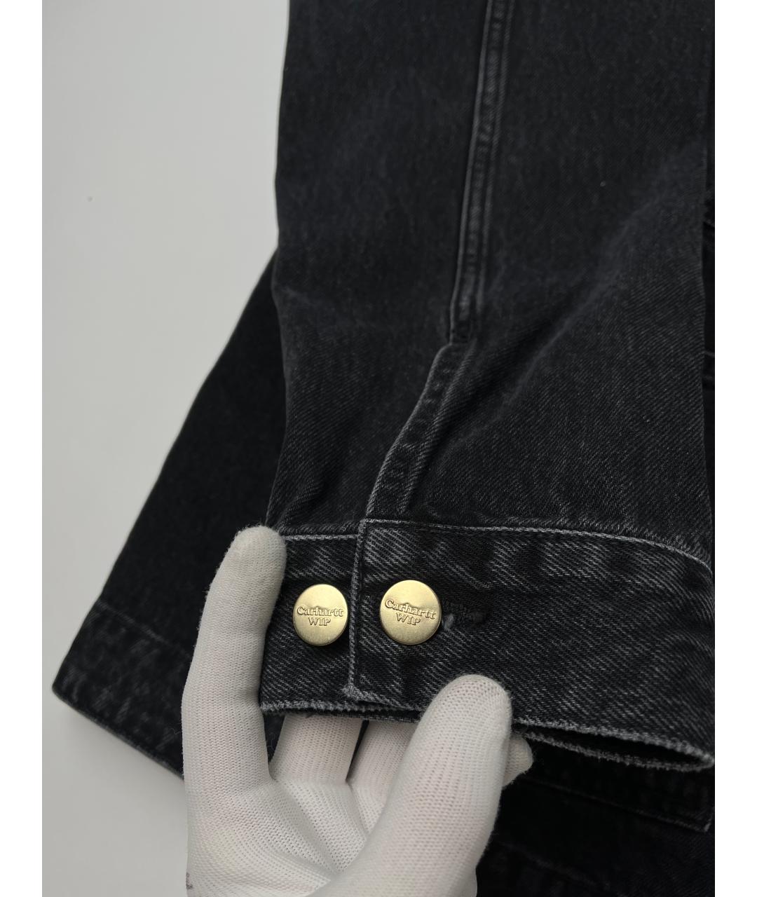 CARHARTT WIP Черная деним куртка, фото 3