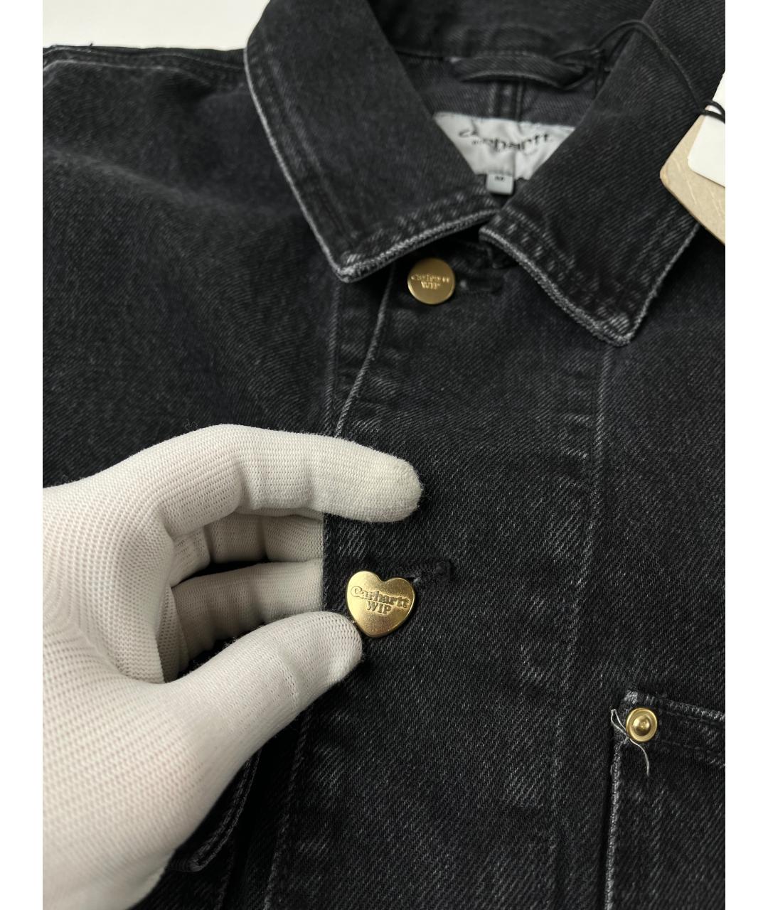 CARHARTT WIP Черная деним куртка, фото 6