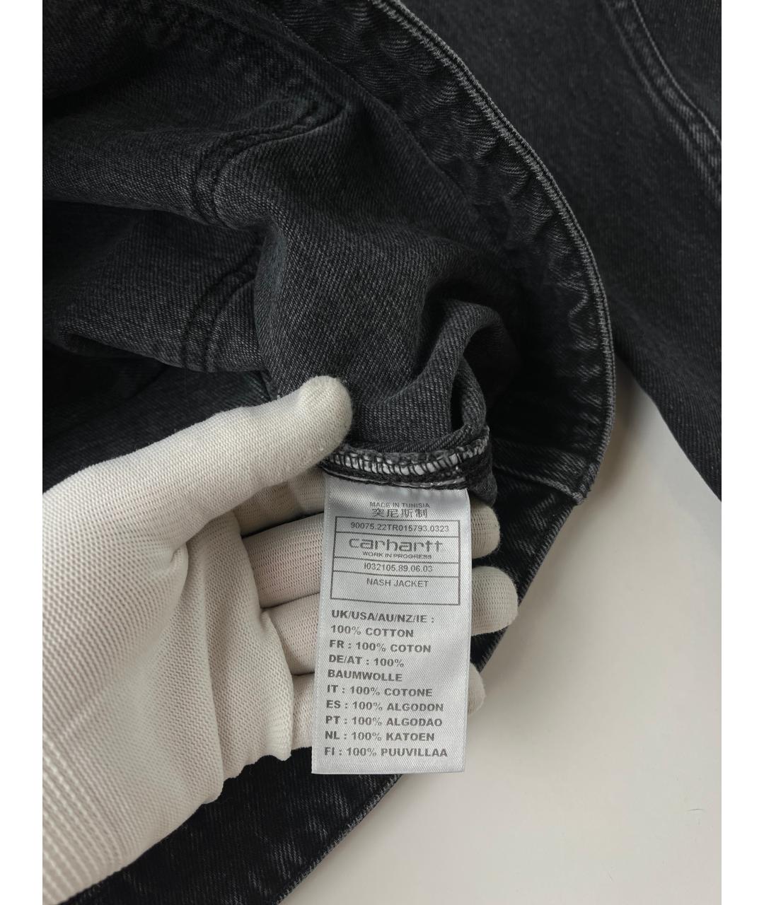 CARHARTT WIP Черная деним куртка, фото 8