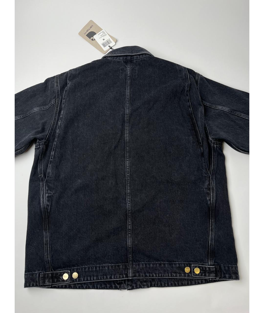 CARHARTT WIP Черная деним куртка, фото 9