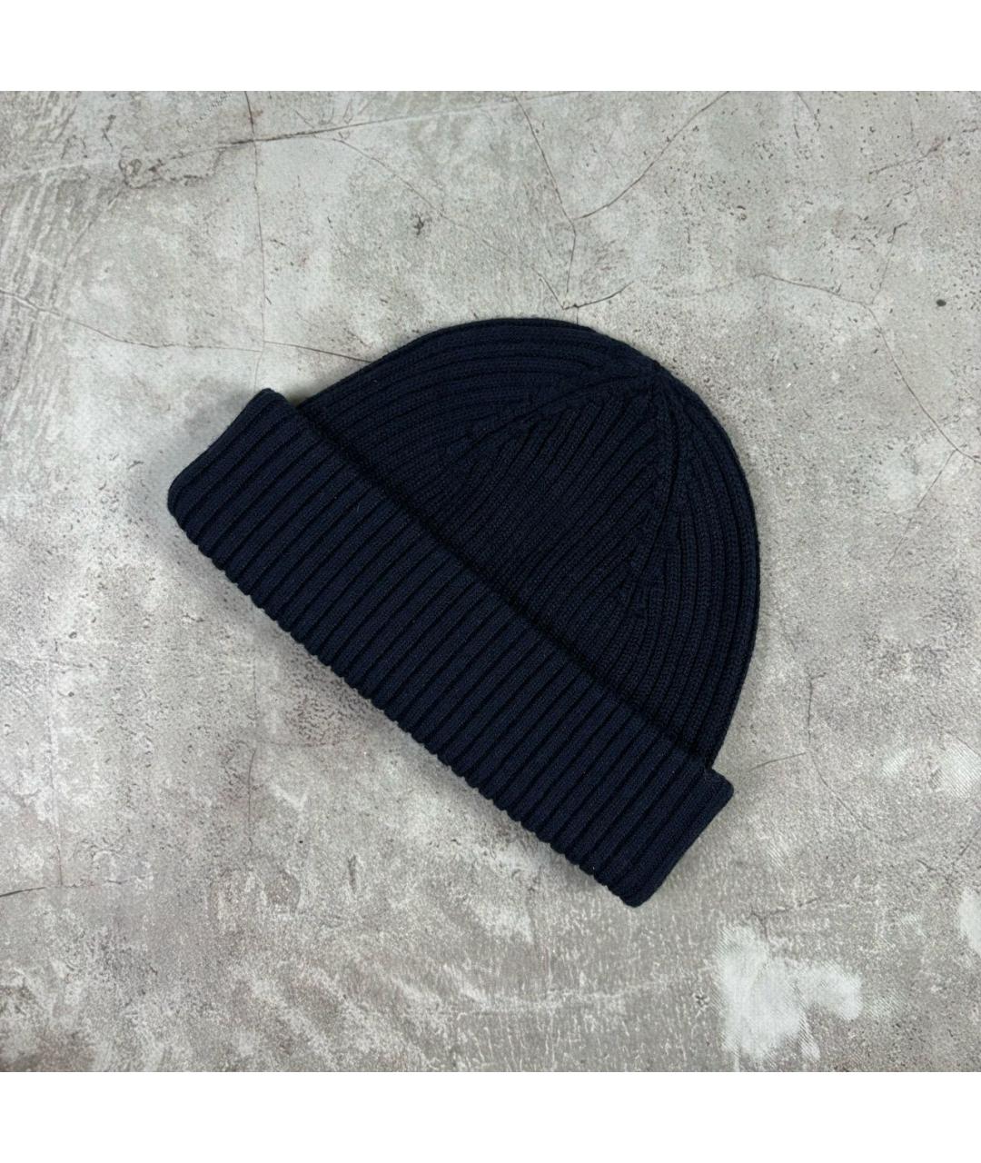 PARAJUMPERS Темно-синяя шерстяная шапка, фото 4