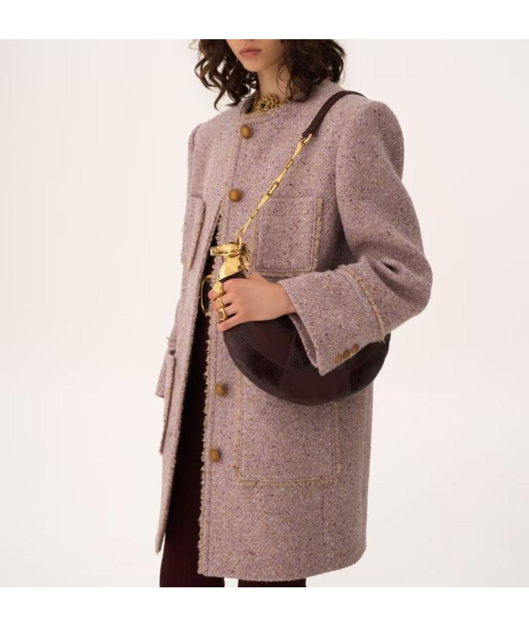 CHLOE Бордовая кожаная сумка с короткими ручками, фото 2