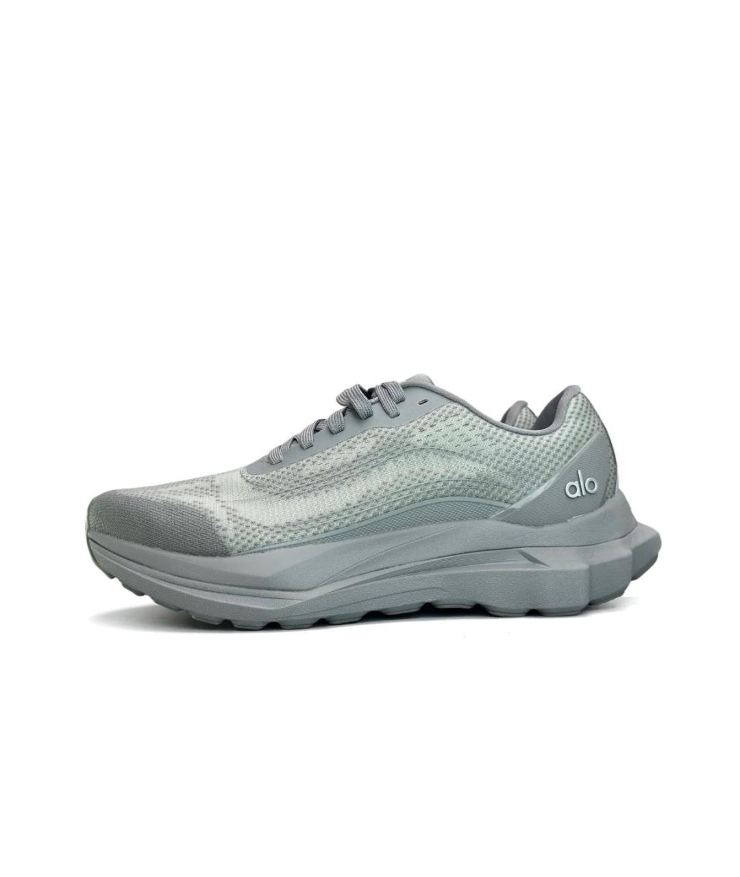 ALO YOGA Серые текстильные кроссовки, фото 9