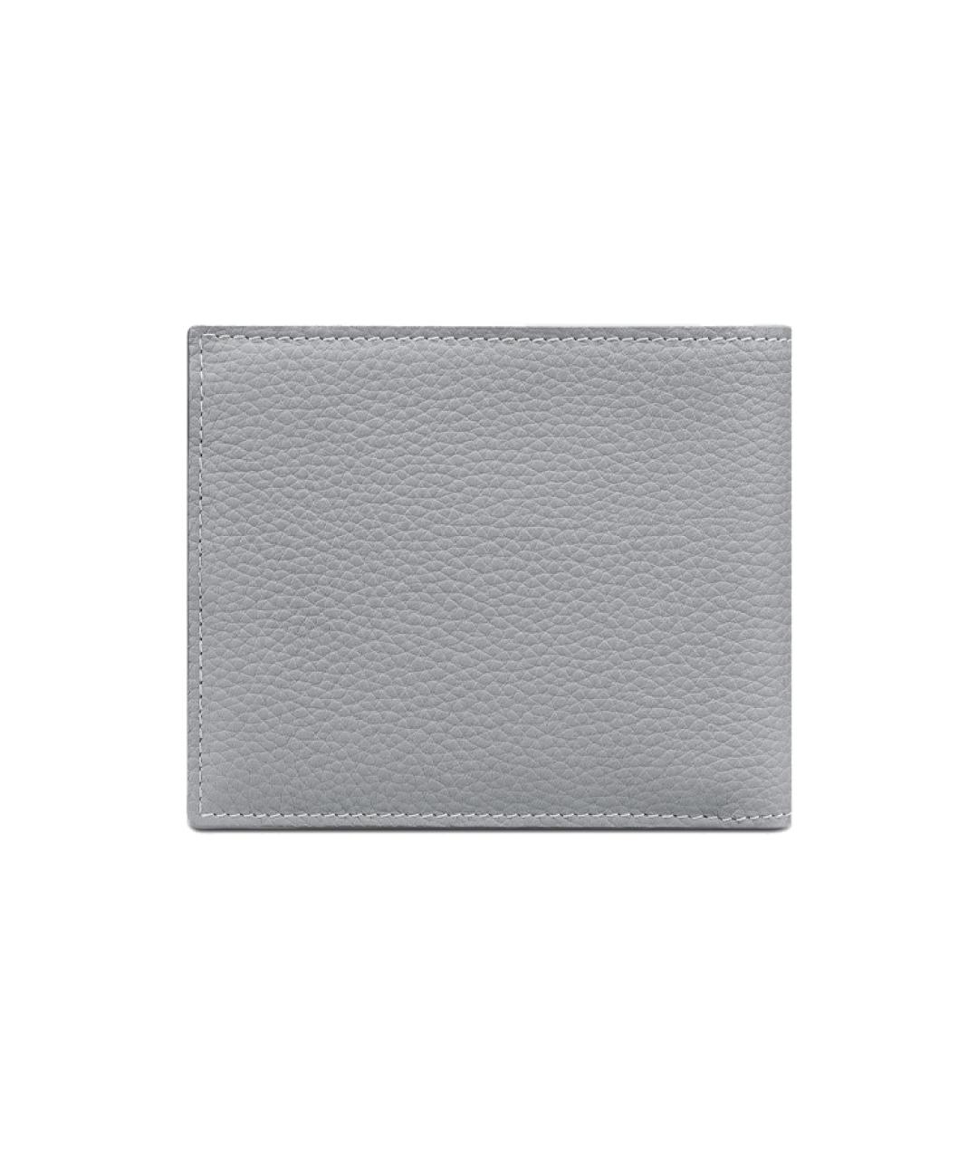 CHRISTIAN DIOR Серый кожаный кошелек, фото 3