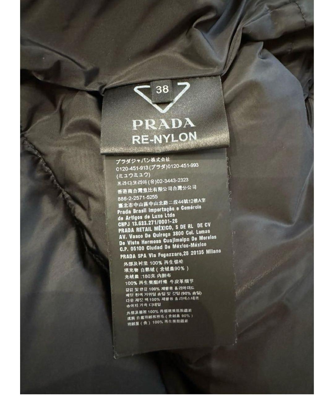 PRADA Черный пуховик, фото 3