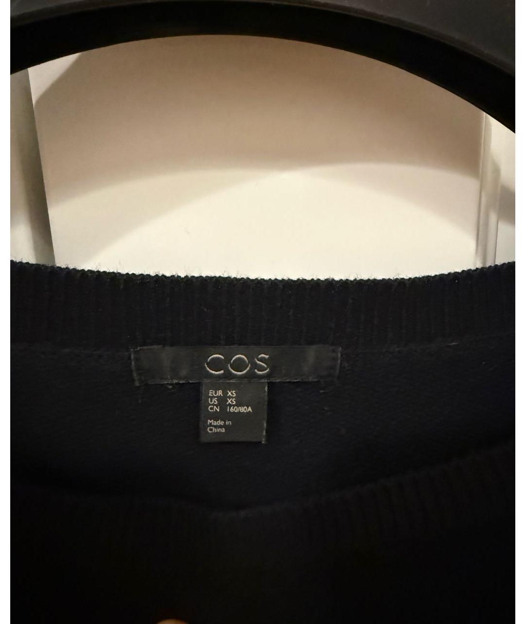 COS Темно-синий шерстяной джемпер / свитер, фото 3