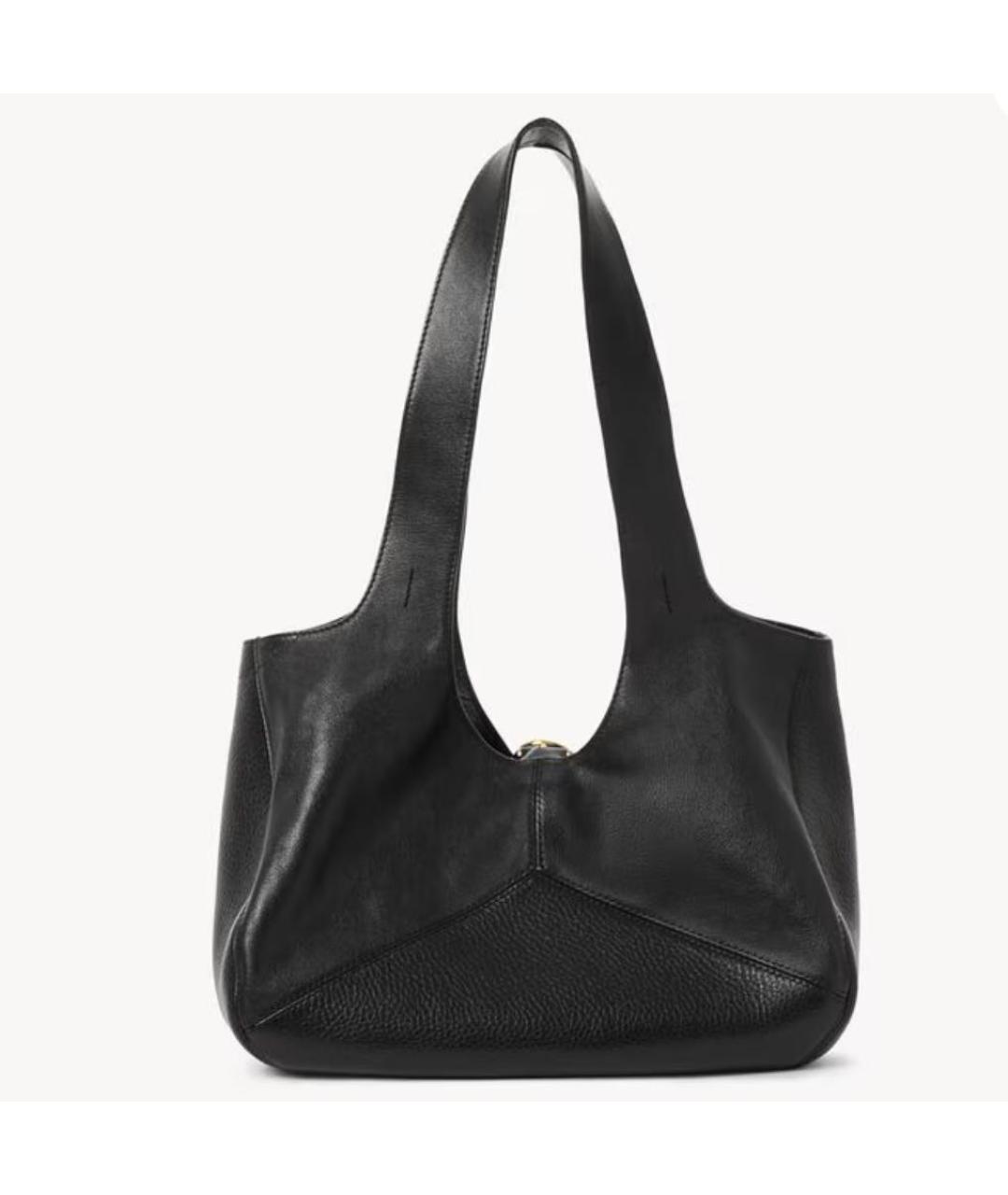 CHLOE Черная кожаная сумка тоут, фото 3