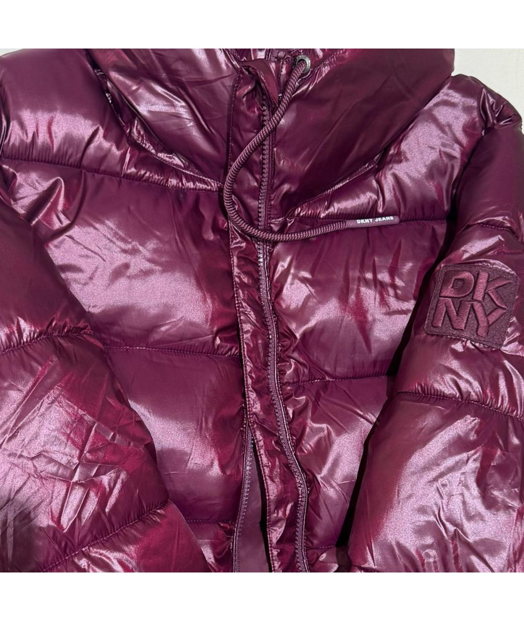DKNY Бордовый пуховик, фото 4