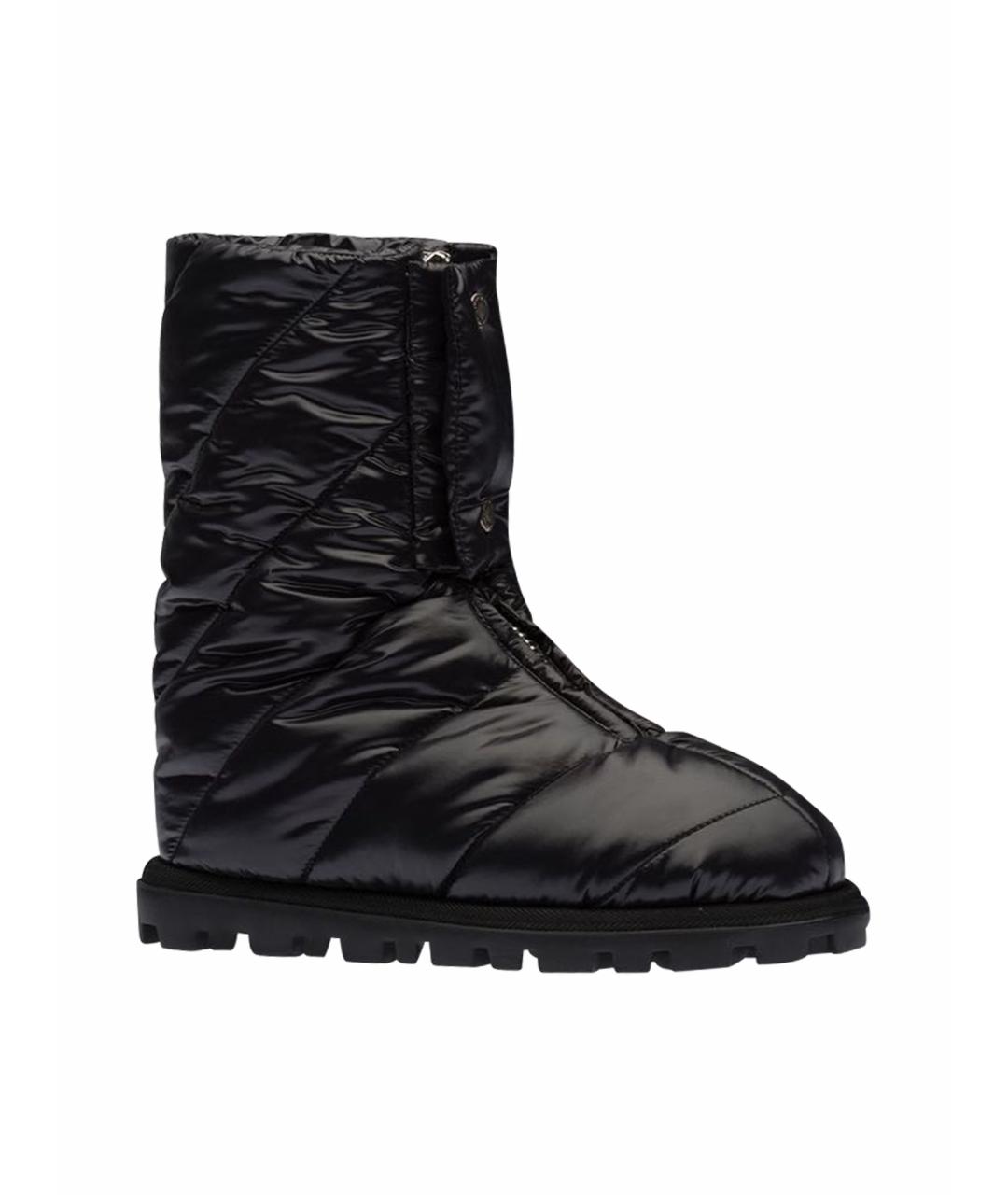 MIU MIU Черные синтетические полусапоги, фото 1