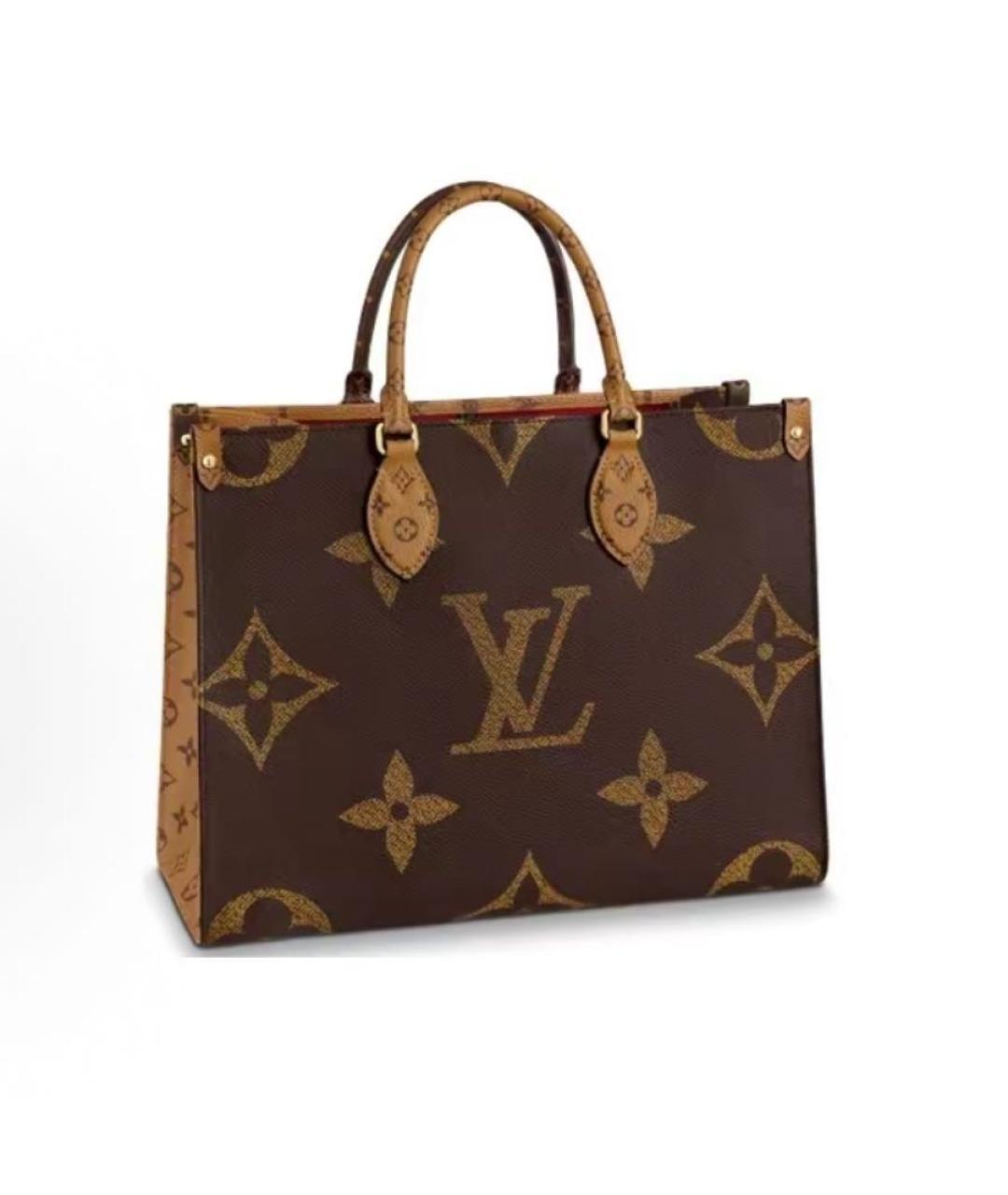LOUIS VUITTON Коричневая сумка с короткими ручками, фото 1