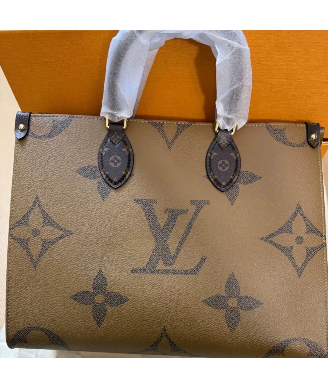 LOUIS VUITTON Коричневая сумка с короткими ручками, фото 3