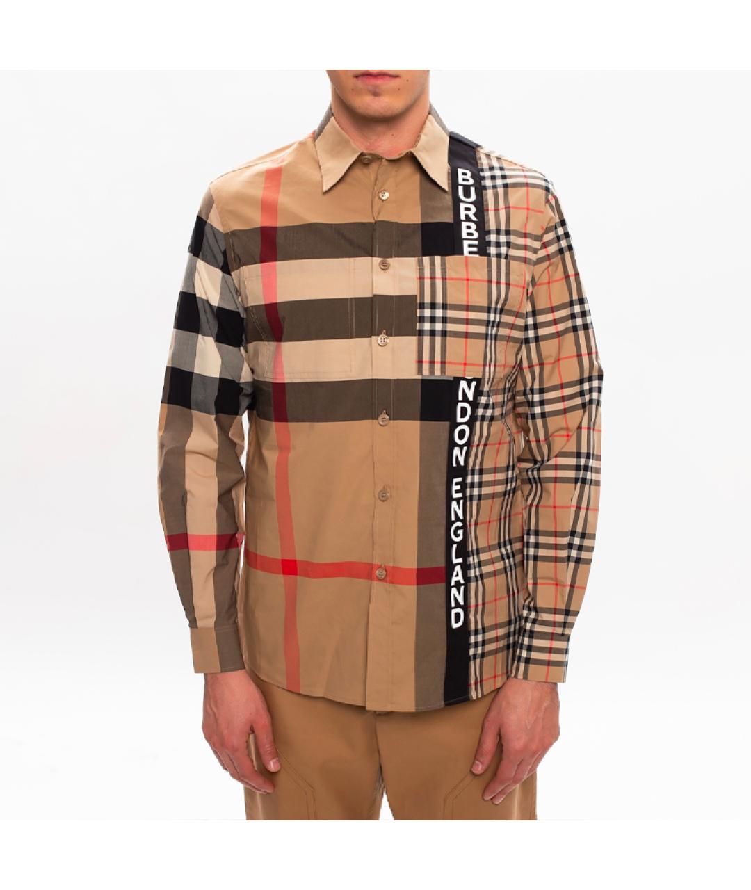 BURBERRY Мульти хлопковая кэжуал рубашка, фото 2