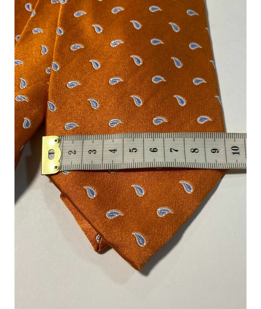 BARBA Оранжевый шелковый галстук, фото 4