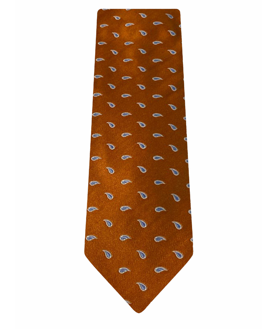 BARBA Оранжевый шелковый галстук, фото 1