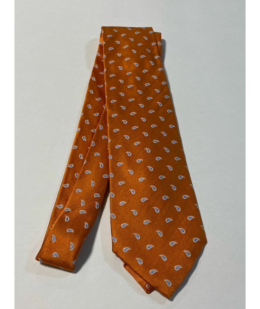 BARBA Оранжевый шелковый галстук, фото 6