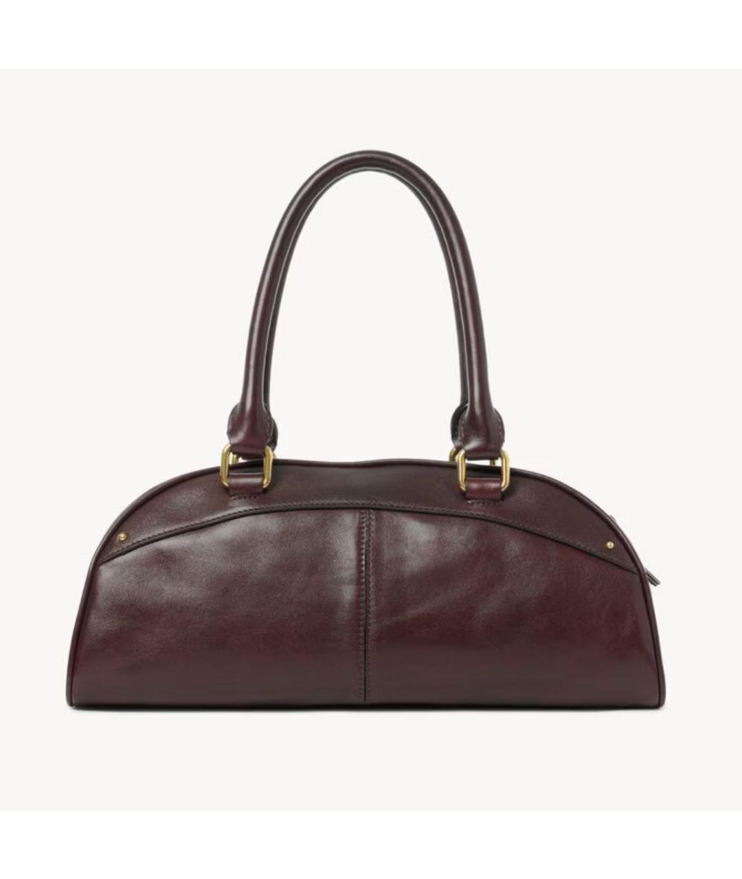 CHLOE Коричневая кожаная сумка с короткими ручками, фото 3