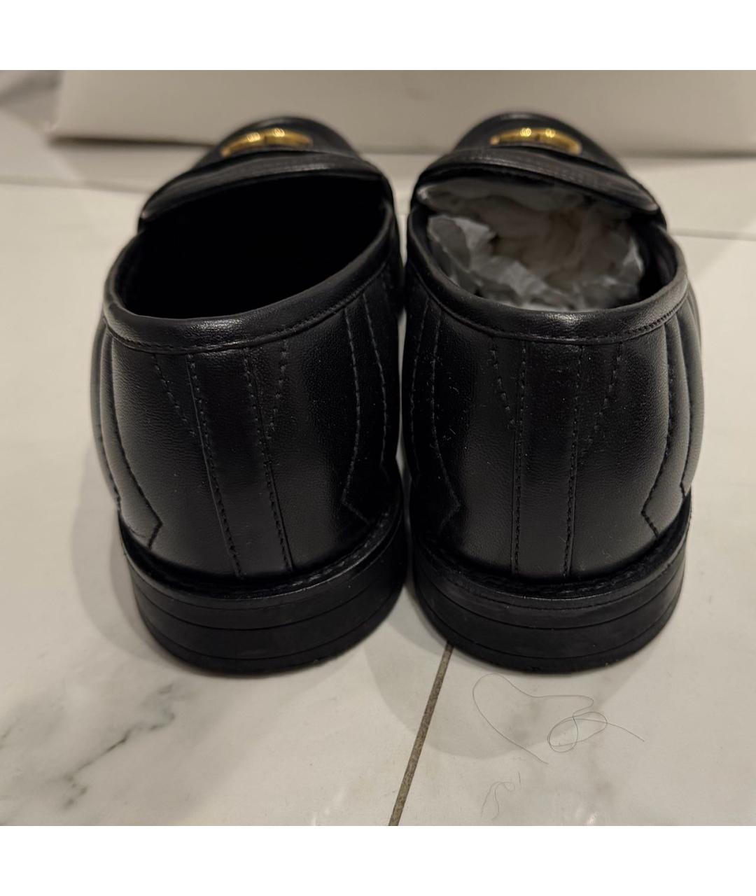 GUCCI Черные кожаные лоферы, фото 4