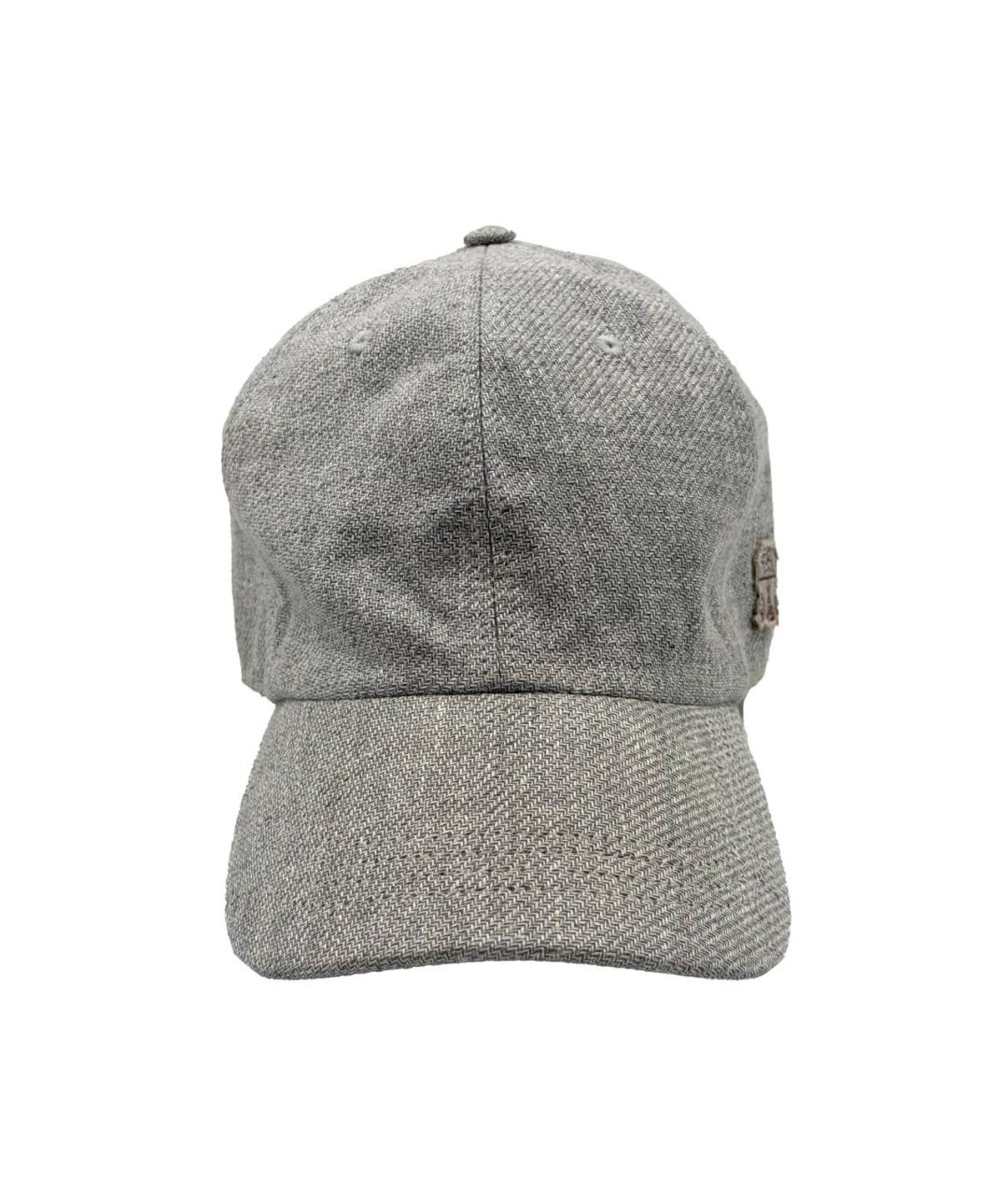 BRUNELLO CUCINELLI Серая хлопковая кепка/бейсболка, фото 2