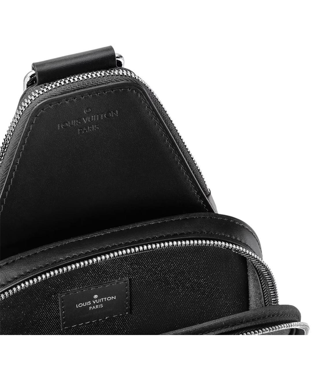 LOUIS VUITTON Антрацитовая сумка на плечо, фото 4