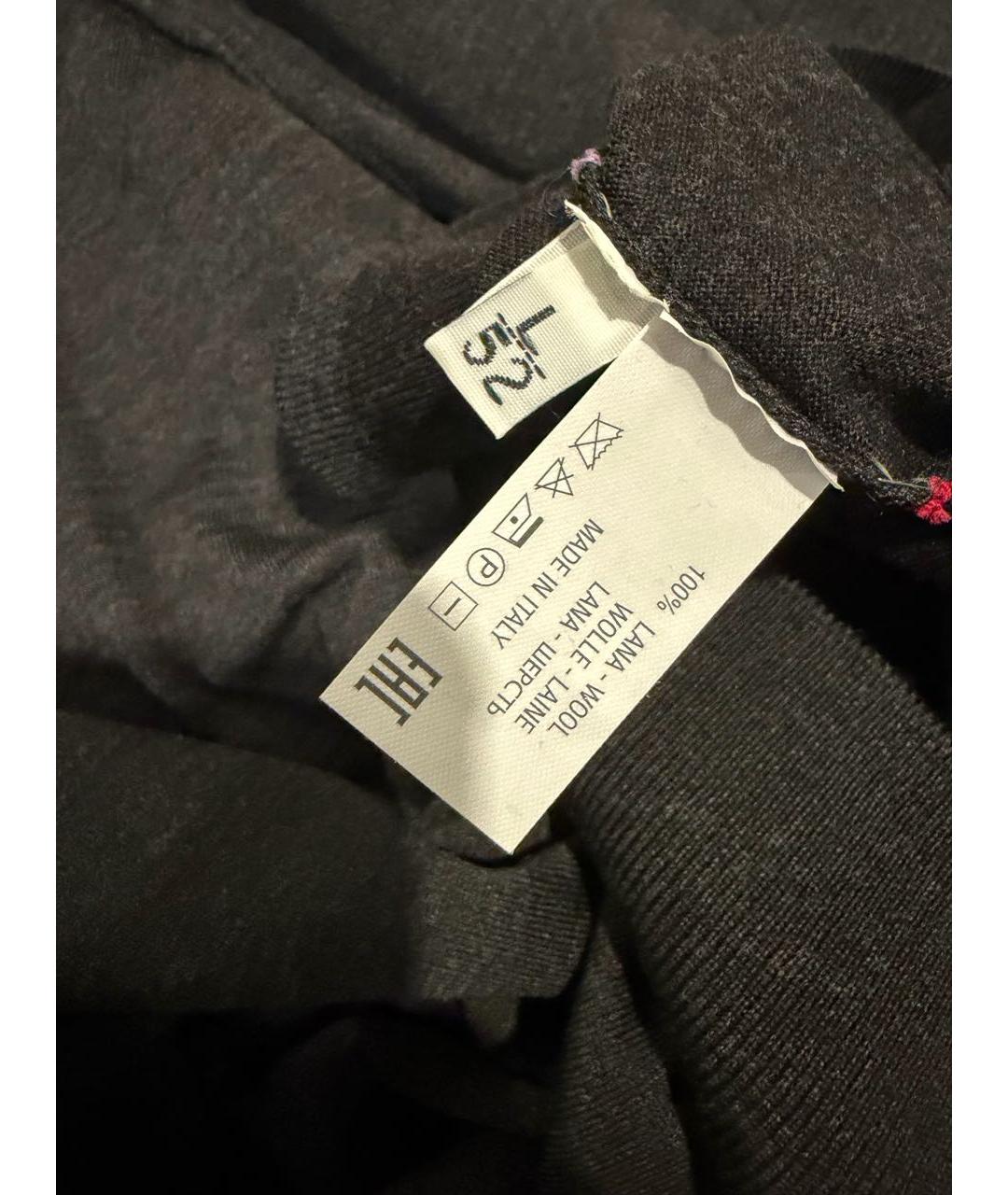 KITON Антрацитовый шерстяной джемпер / свитер, фото 5