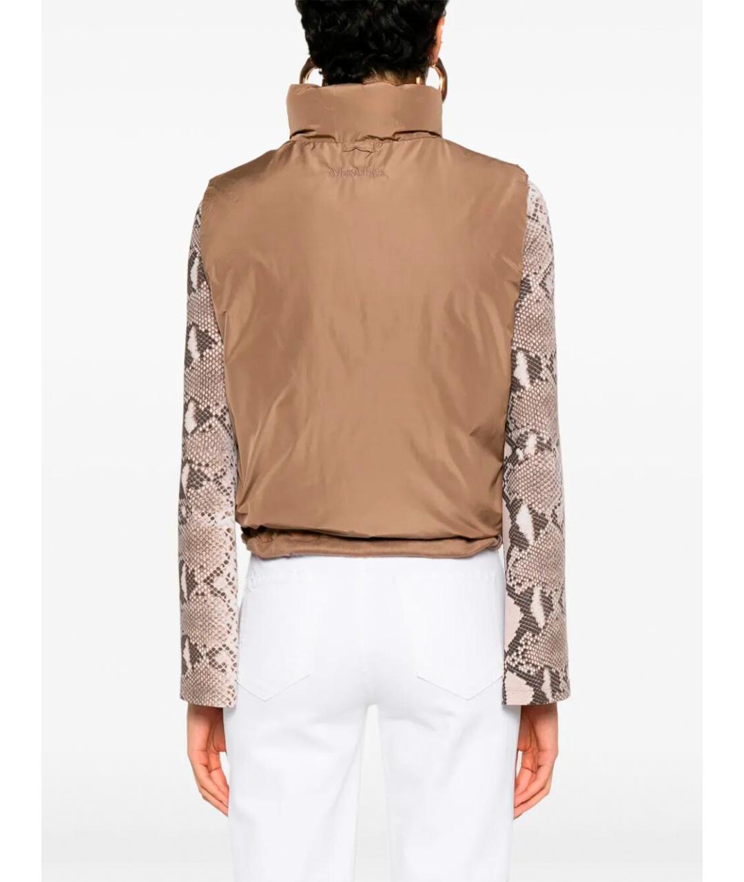 MAX MARA Коричневый шерстяной жилет, фото 3