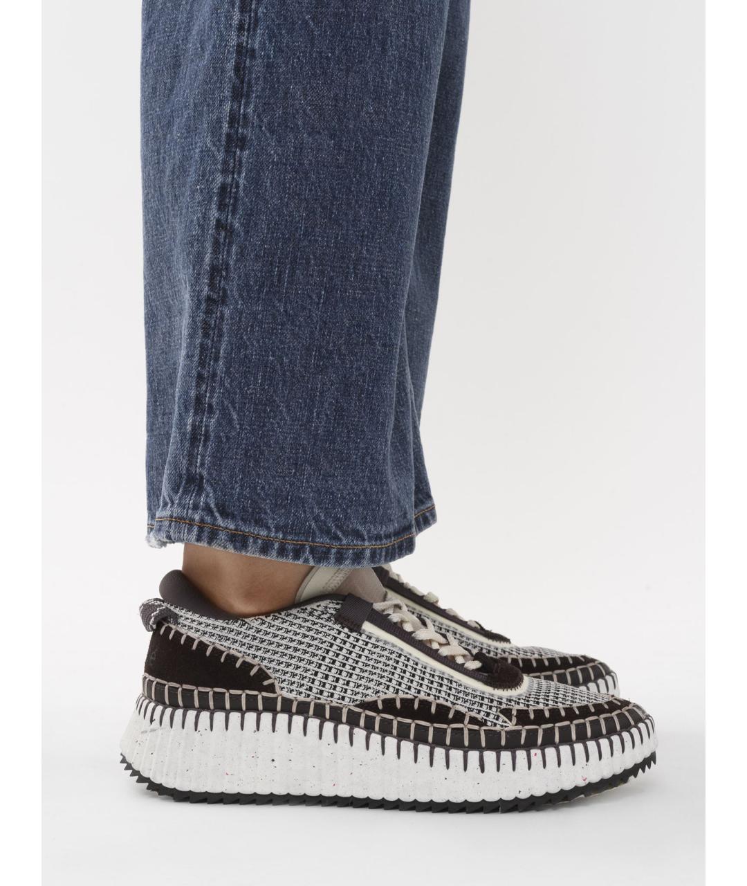 CHLOE Черные текстильные кроссовки, фото 3